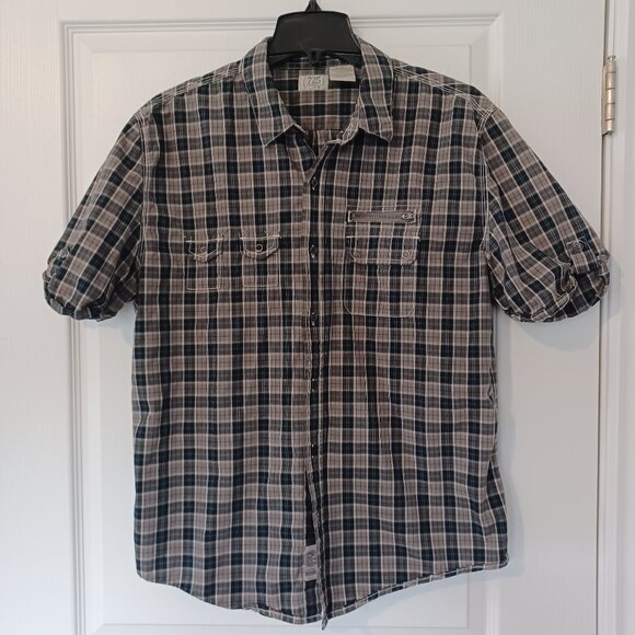 725 Original Shirt Men Large Plaid 100% Cotton Y2K - Picture 1 of 6